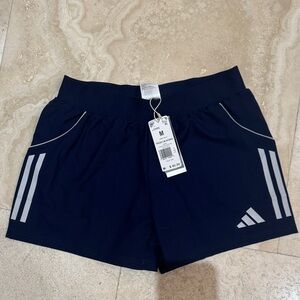 Adidas Mens Dark Blue Athletic Shorts soccer running